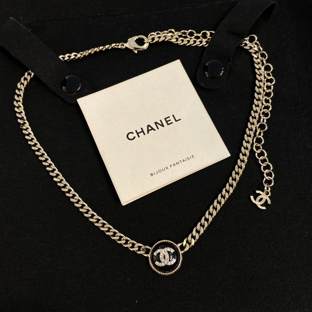 Chanel Button Necklace