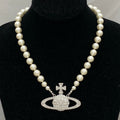 Vivienne Westwood Pearl Planet Necklace