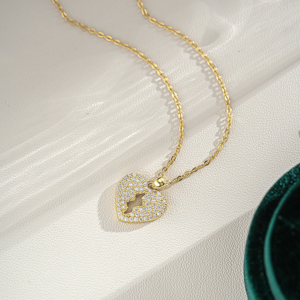 Lightning Love Pendant Moissanite Necklace