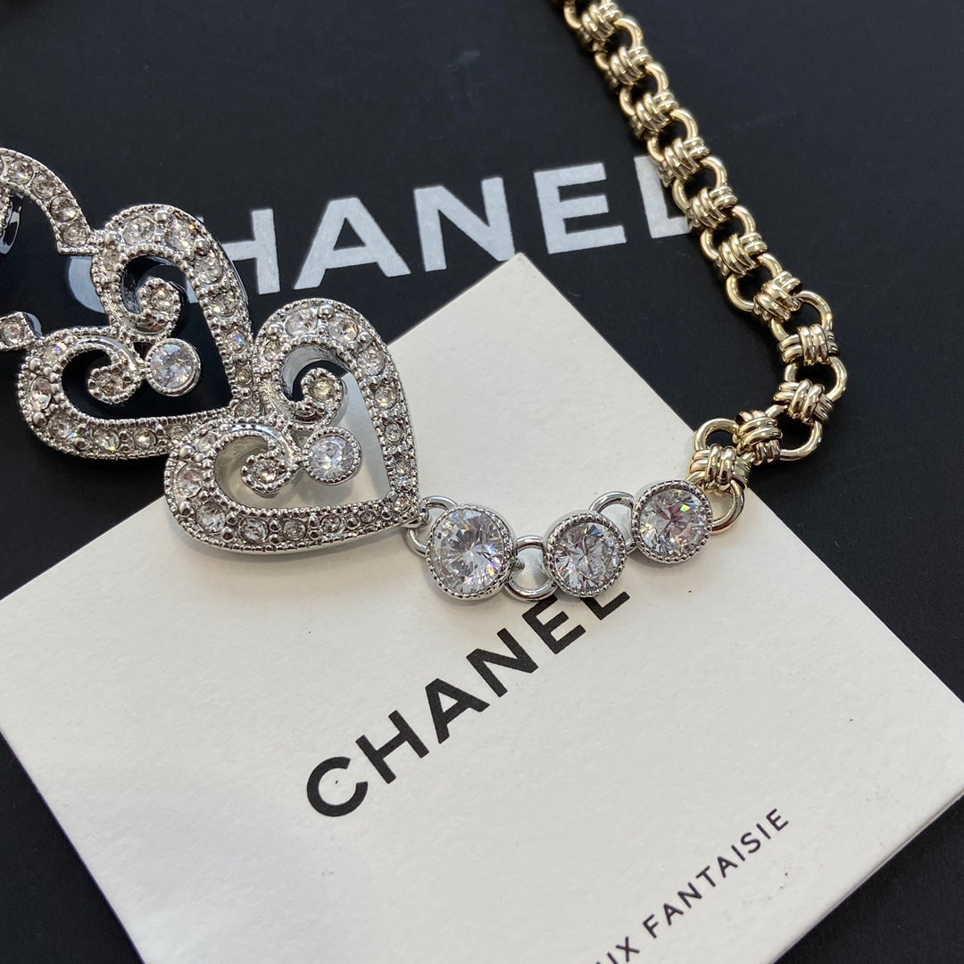 Chanel Heart Diamond Choker