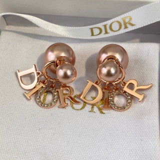 Dior Pink Pearl Earrings