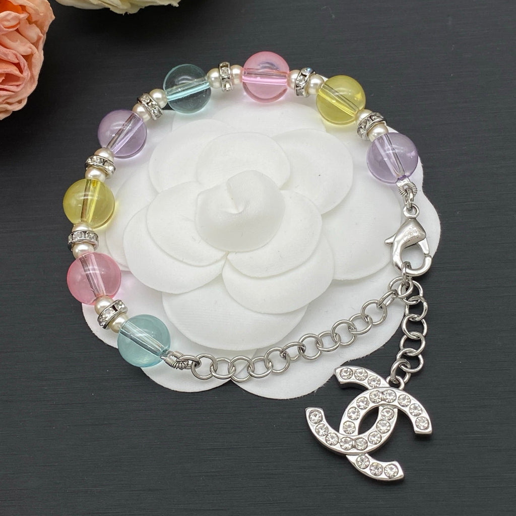 Chanel Color Bead Bracelet
