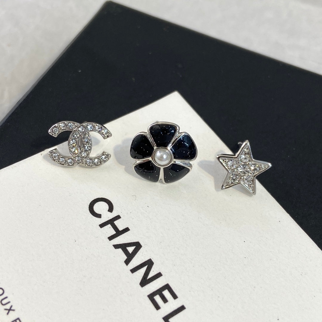 Chanel Three Earring Set